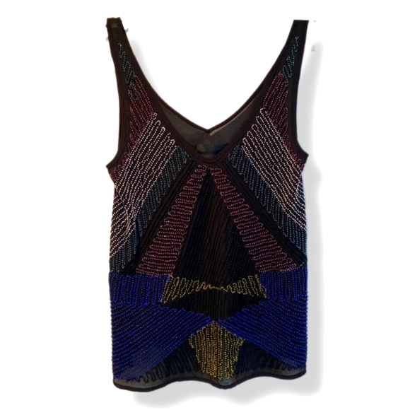 ONE TEASPOON | Sheer Hand Beaded Colorblock Cami - Picture 1 of 4